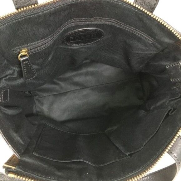 Fossil Tessa Satchel Handbag Color Block Leather Shopper Tote Shoulder Bag Purse - Picture 6 of 16